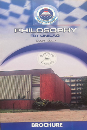 Cover of DEPARTMENT OF PHILOSOPHY UNIVERSITY OF LAGOS  BROCHURE