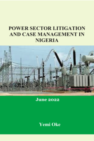Cover of POWER SECTOR LITIGATION AND CASE MANAGEMENT IN NIGERIA