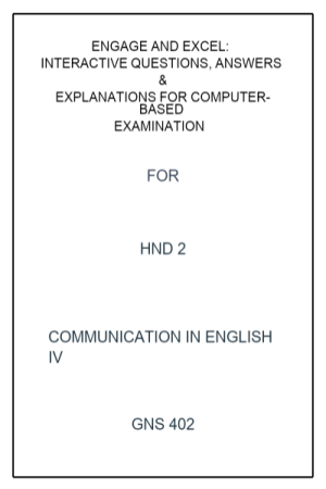Cover of HNDII Computer Based English Exams 402